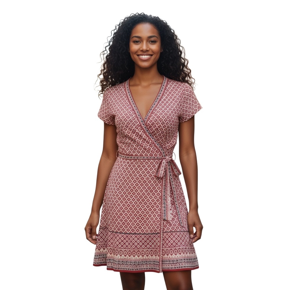 Max Studio Women Dress‎ Size XS Geometric Red